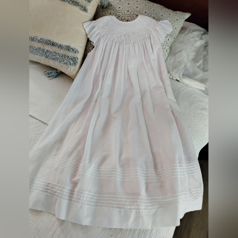 Will Beth Smocked Heirloom Dress Size 6